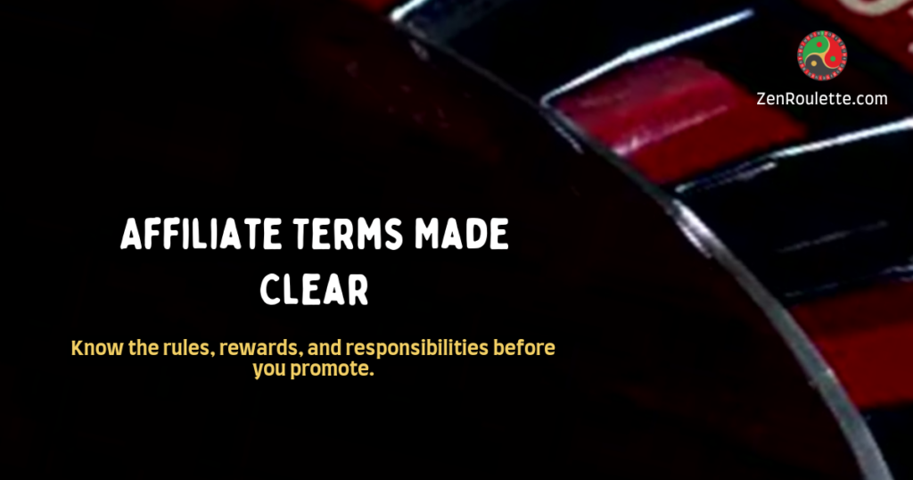 Affiliate Terms Made Clear - ZenRoulette